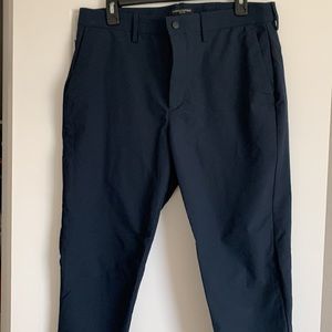 Banana Republic Navy Tech Long Pants | Size 33x30